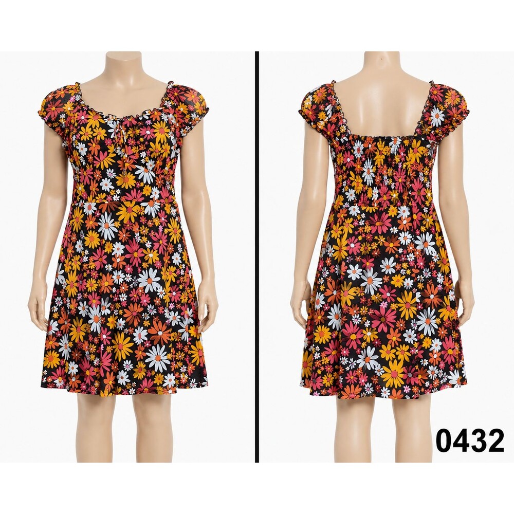 BRAND NEW WITH TAGS No Boundaries Retro Floral Dress sz XXL- 0432
